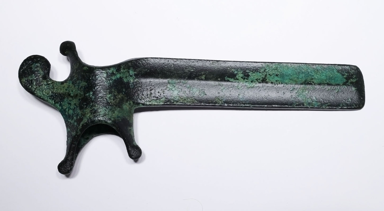 ELEGANT FUNCTIONAL ANCIENT BRONZE LURISTAN BREAKER WAR AXE PRESTIGE WEAPON  *LUR469