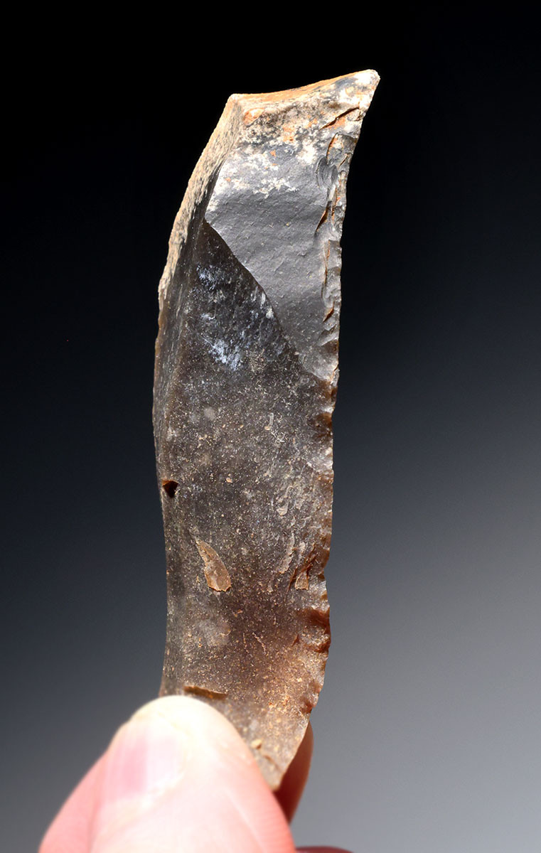 NEANDERTHAL MOUSTERIAN FLINT BLADE KNIFE FLAKE TOOL FROM FAMOUS MIDDLE PALEOLITHIC SITE IN FRANCE  *M543