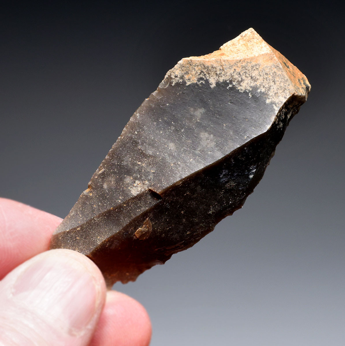 NEANDERTHAL MOUSTERIAN FLINT BLADE KNIFE FLAKE TOOL FROM FAMOUS MIDDLE PALEOLITHIC SITE IN FRANCE  *M543
