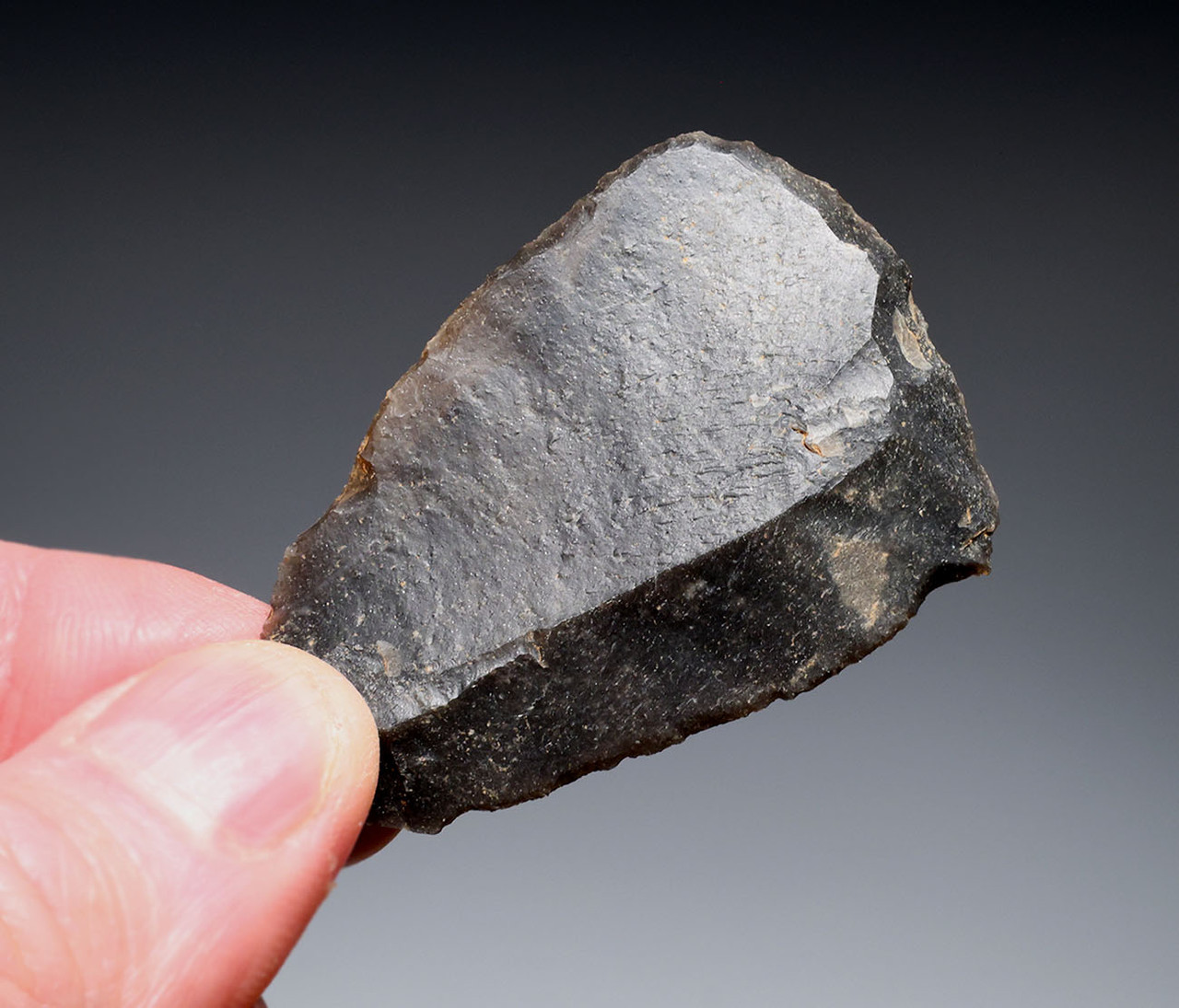 NEANDERTHAL MOUSTERIAN FLINT DIVERGENT SCRAPER FLAKE TOOL FROM FAMOUS MIDDLE PALEOLITHIC SITE IN FRANCE  *M544