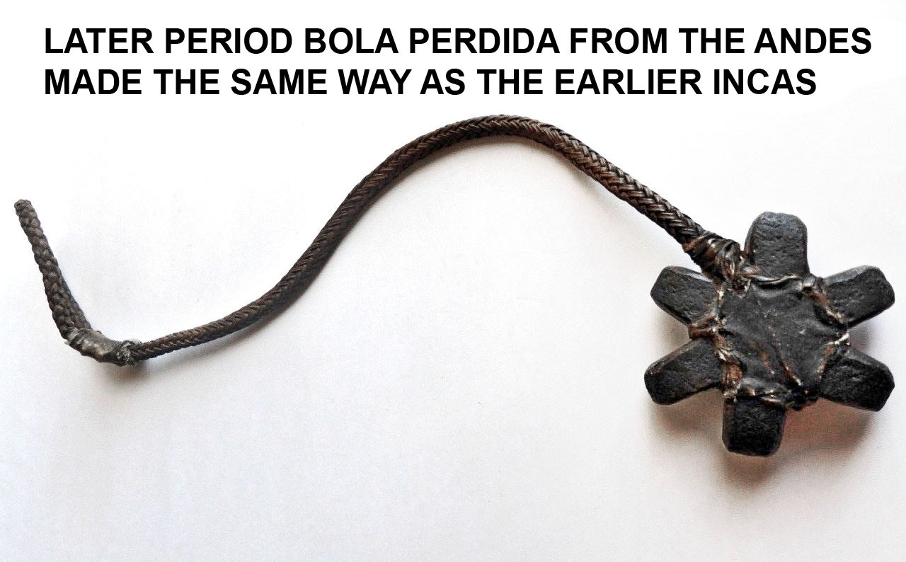 EXTREMELY RARE PRE-COLUMBIAN INCA STONE STAR BOLA WEIGHT FROM A BOLA PERDIDA THROWING WEAPON  *PC662