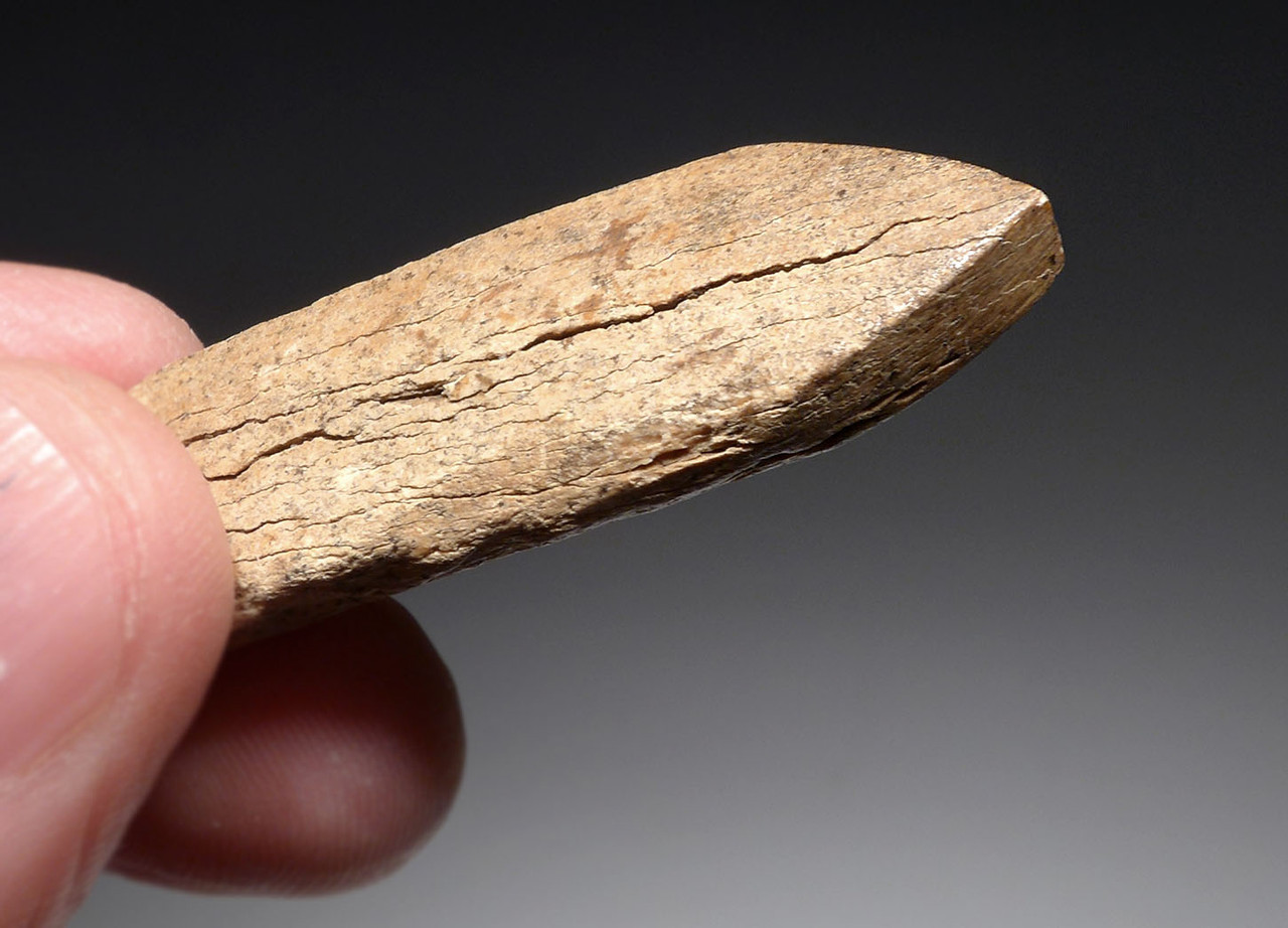 RARE RUSSIAN NEOLITHIC VOLOSOVO CULTURE BONE BURNISHER TOOL FROM VOLGA REGION OF RUSSIA    *N274