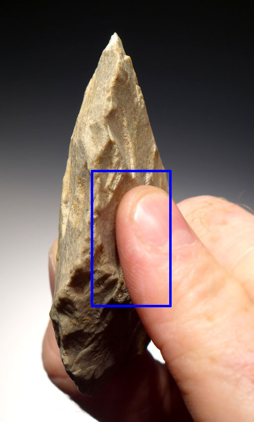 NEANDERTHAL MOUSTERIAN BIFACE HAND AXE FROM A FAMOUS MEGALITH SITE IN FRANCE *M322