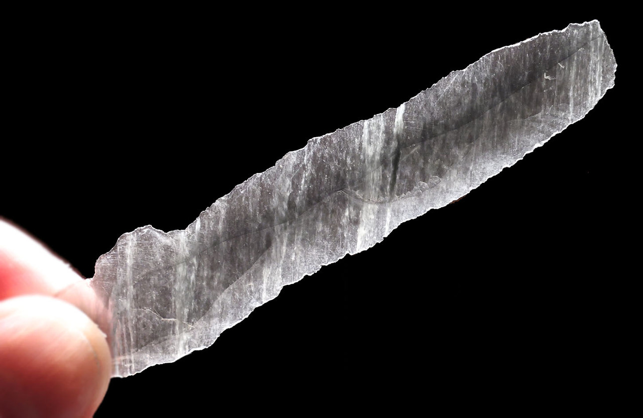 UNBROKEN AZTEC PRE-COLUMBIAN OBSIDIAN PRISMATIC BLADE FOR RITUAL BLOOD-LETTING SACRIFICE  *PC684