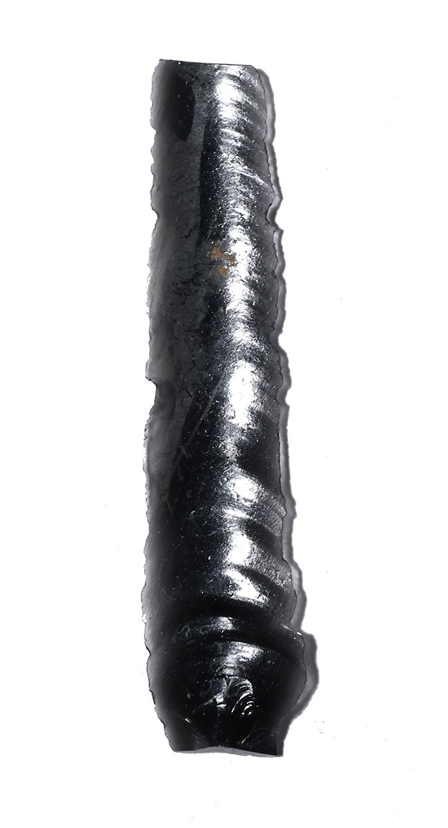 UNBROKEN AZTEC PRE-COLUMBIAN OBSIDIAN PRISMATIC BLADE FOR RITUAL BLOOD-LETTING SACRIFICE  *PC678