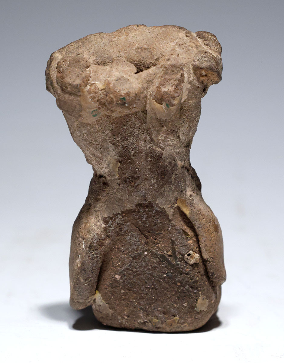 TEOTIHUACAN PRE-COLUMBIAN SMALL CERAMIC SEATED VOTIVE ELITE FIGURE STATUE  *PC687