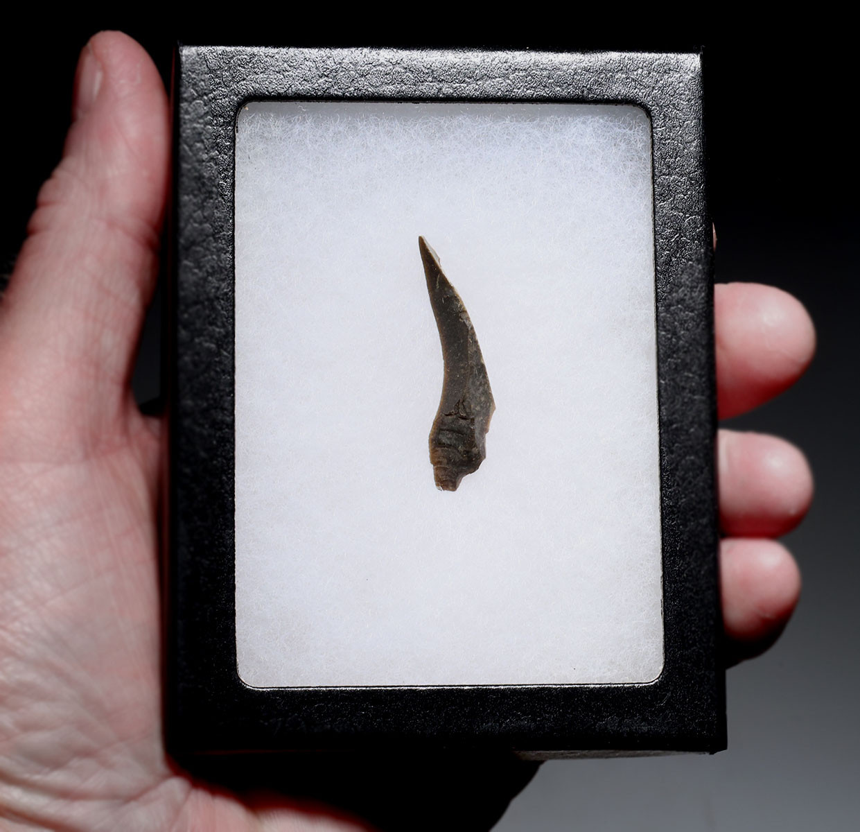 NEANDERTHAL MOUSTERIAN AWL PIERCER FLINT FLAKE TOOL FROM THE FRENCH ALPS OF LA FAURIE FRANCE  *M555
