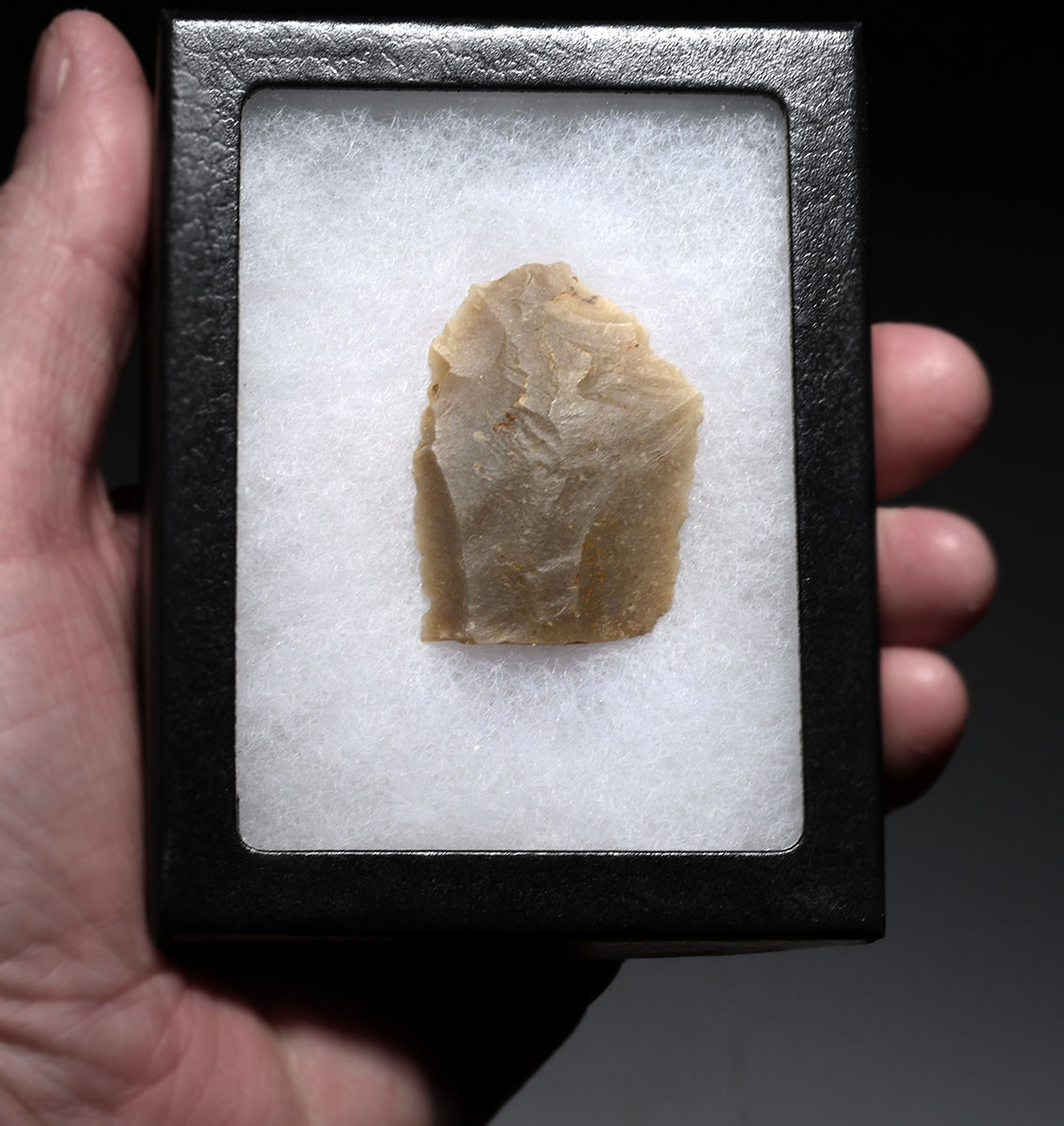 NEANDERTHAL MOUSTERIAN BLADE KNIFE FLINT FLAKE TOOL FROM THE FRENCH ALPS OF LA FAURIE FRANCE  *M556