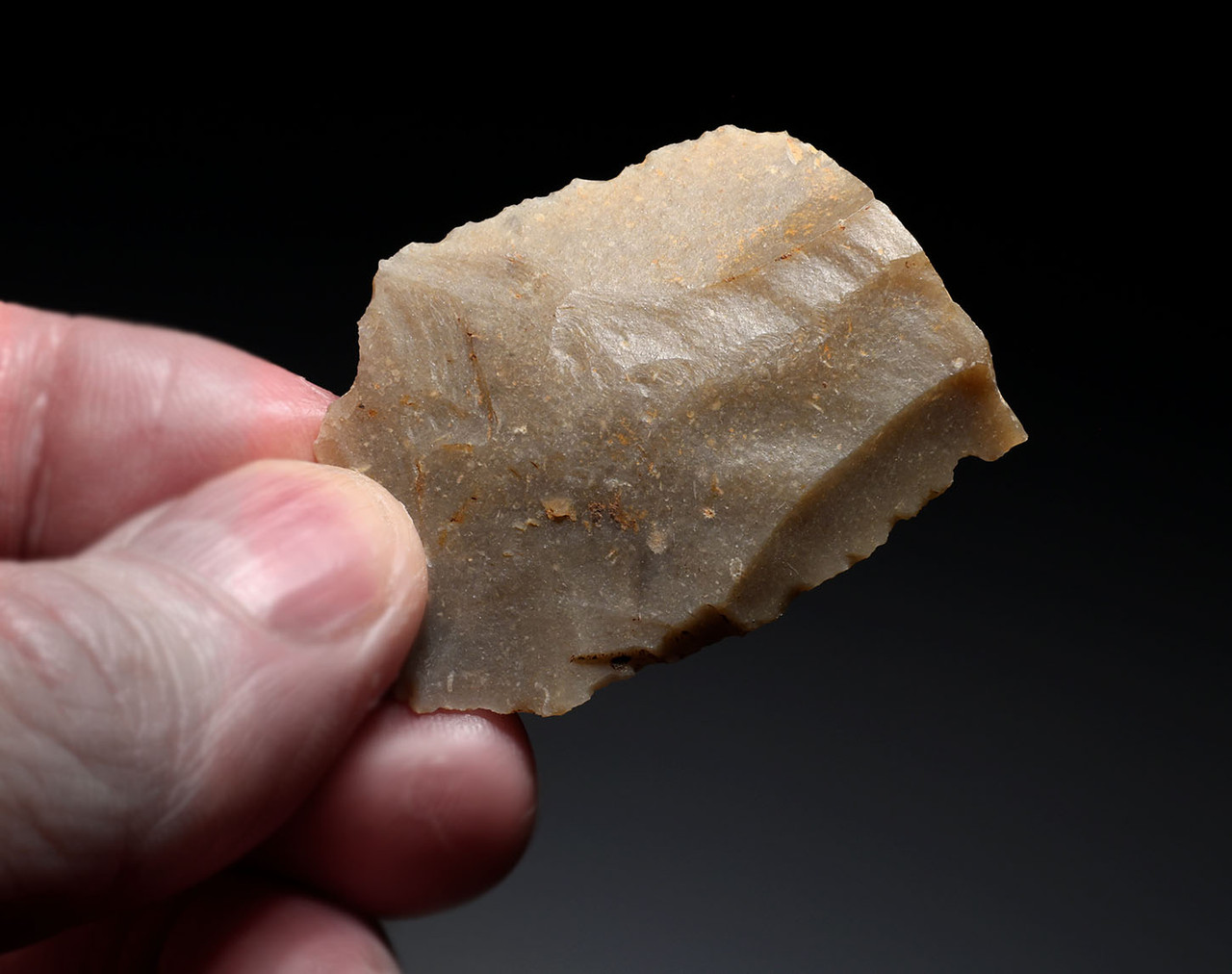 NEANDERTHAL MOUSTERIAN BLADE KNIFE FLINT FLAKE TOOL FROM THE FRENCH ALPS OF LA FAURIE FRANCE  *M556