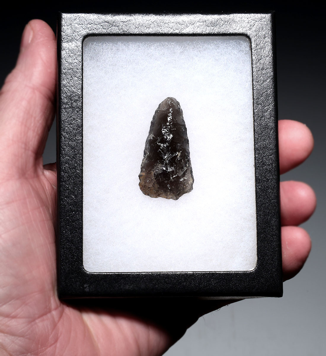 NAZCA HEADHUNTER PRE-COLUMBIAN OBSIDIAN ATLATL DART SPEARHEAD FROM THE MAKERS OF THE MYSTERIOUS NAZCA LINES  *PC698