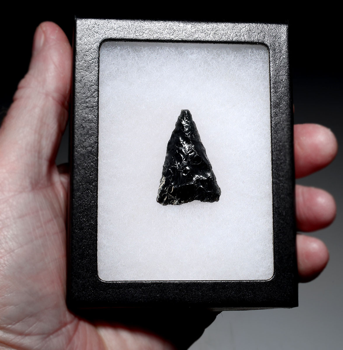 PREMIUM NAZCA HEADHUNTER PRE-COLUMBIAN OBSIDIAN ATLATL DART SPEARHEAD FROM THE MAKERS OF THE MYSTERIOUS NAZCA LINES  *PC691