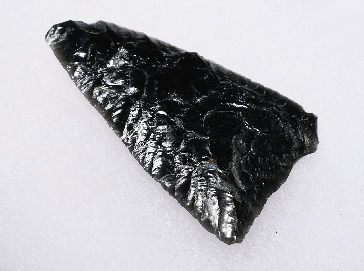 NAZCA HEADHUNTER PRE-COLUMBIAN OBSIDIAN ATLATL ARROWHEAD DART FROM THE MAKERS OF THE MYSTERIOUS NAZCA LINES  *PC688
