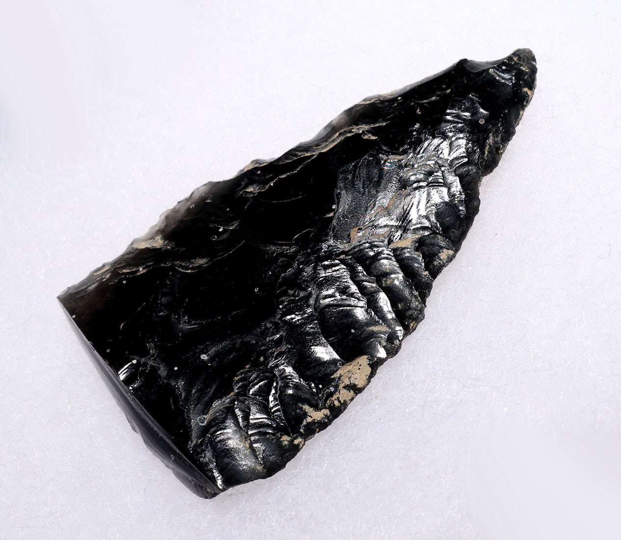 LARGE NAZCA HEADHUNTER PRE-COLUMBIAN OBSIDIAN ATLATL ARROWHEAD DART SPEARHEAD FROM THE MAKERS OF THE MYSTERIOUS NAZCA LINES  *PC689