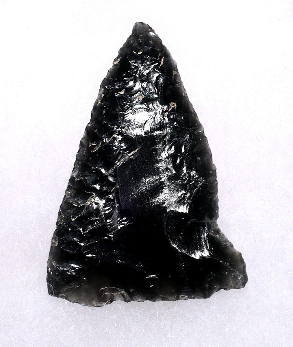 NAZCA HEADHUNTER PRE-COLUMBIAN OBSIDIAN ATLATL ARROWHEAD DART FROM THE MAKERS OF THE MYSTERIOUS NAZCA LINES  *PC694