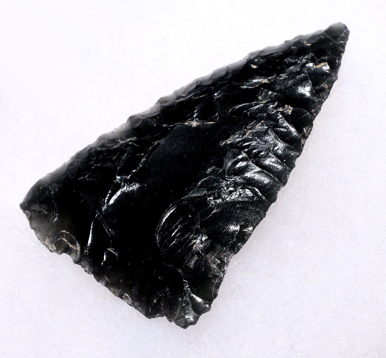 NAZCA HEADHUNTER PRE-COLUMBIAN OBSIDIAN ATLATL ARROWHEAD DART FROM THE MAKERS OF THE MYSTERIOUS NAZCA LINES  *PC694