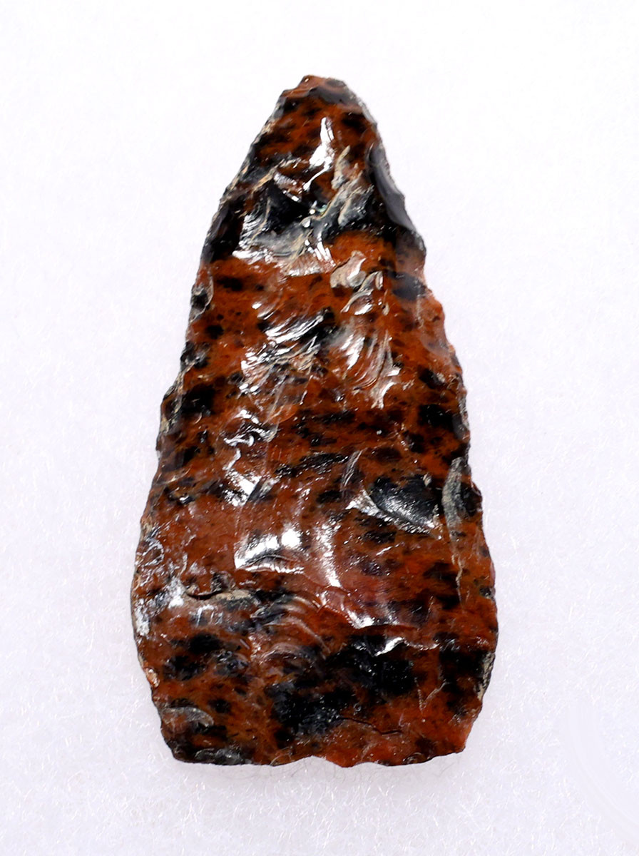 ONLY ONE OF THE COLLECTION NAZCA HEADHUNTER PRE-COLUMBIAN MAHOGANY RED OBSIDIAN ATLATL ARROWHEAD DART FROM THE MAKERS OF THE MYSTERIOUS NAZCA LINES  *PC701