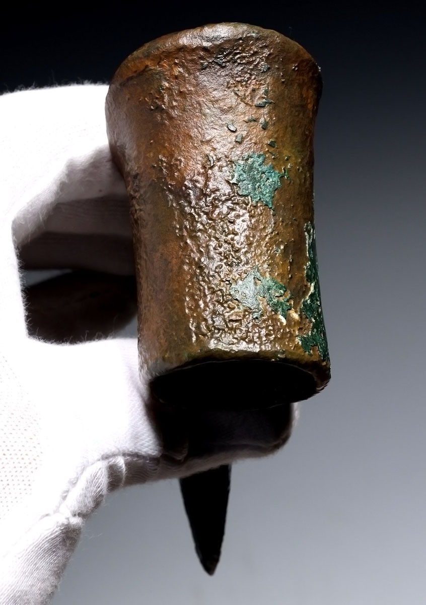 LARGE FUNCTIONAL ANCIENT LURISTAN BRONZE FIGHTING WAR AXE OF THE NEAR EAST  *LUR477