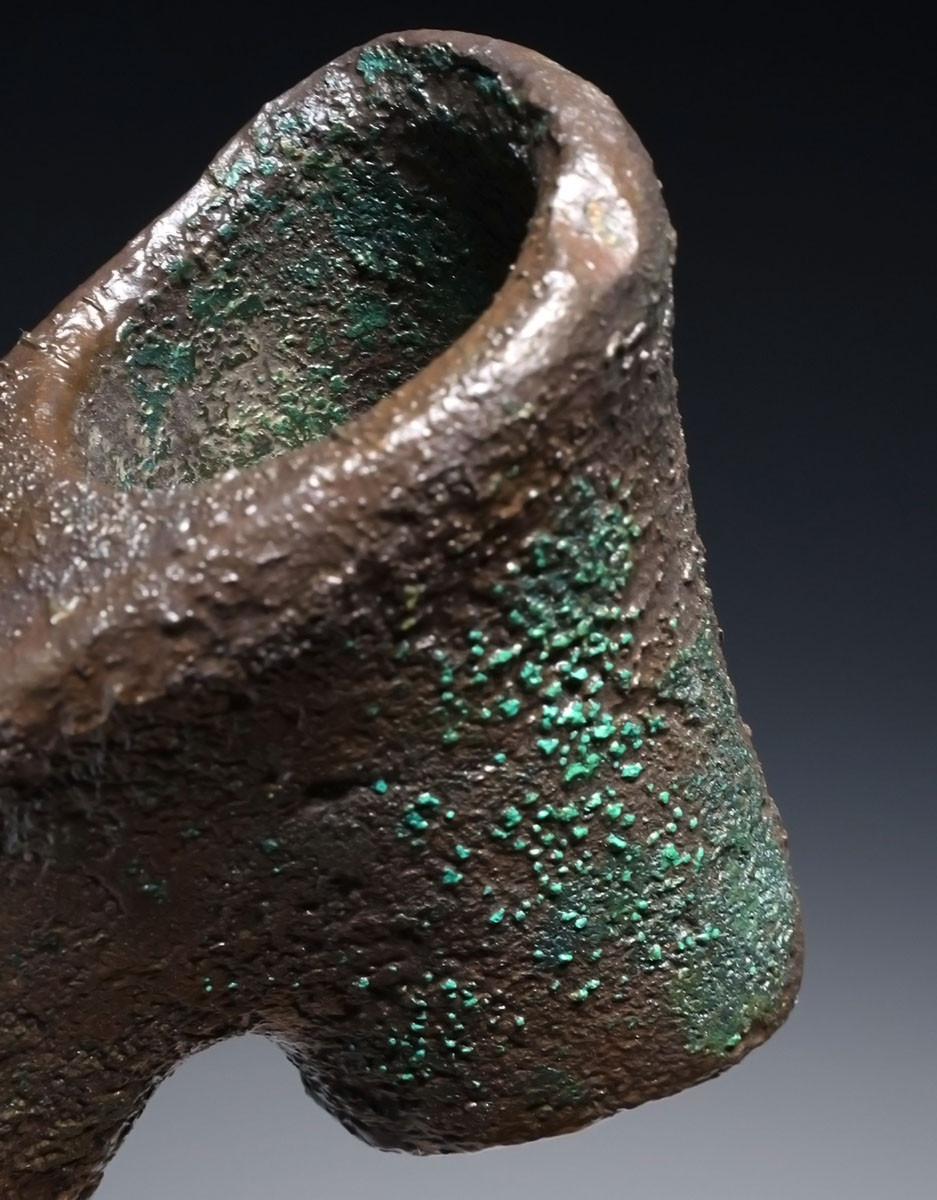 FUNCTIONAL ANCIENT LURISTAN BRONZE FIGHTING WAR AXE OF THE NEAR EAST  *LUR476