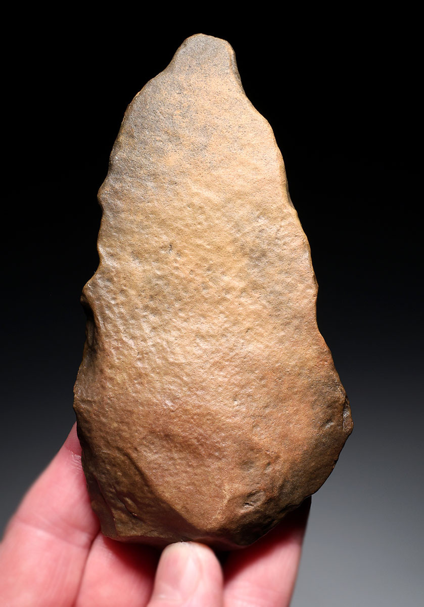 OLDEST PREHISTORIC STONE AGE KNIFE ACHEULEAN LOWER PALEOLITHIC BLADE MADE BY HOMO ERGASTER (ERECTUS) FROM AFRICA  *ACH496