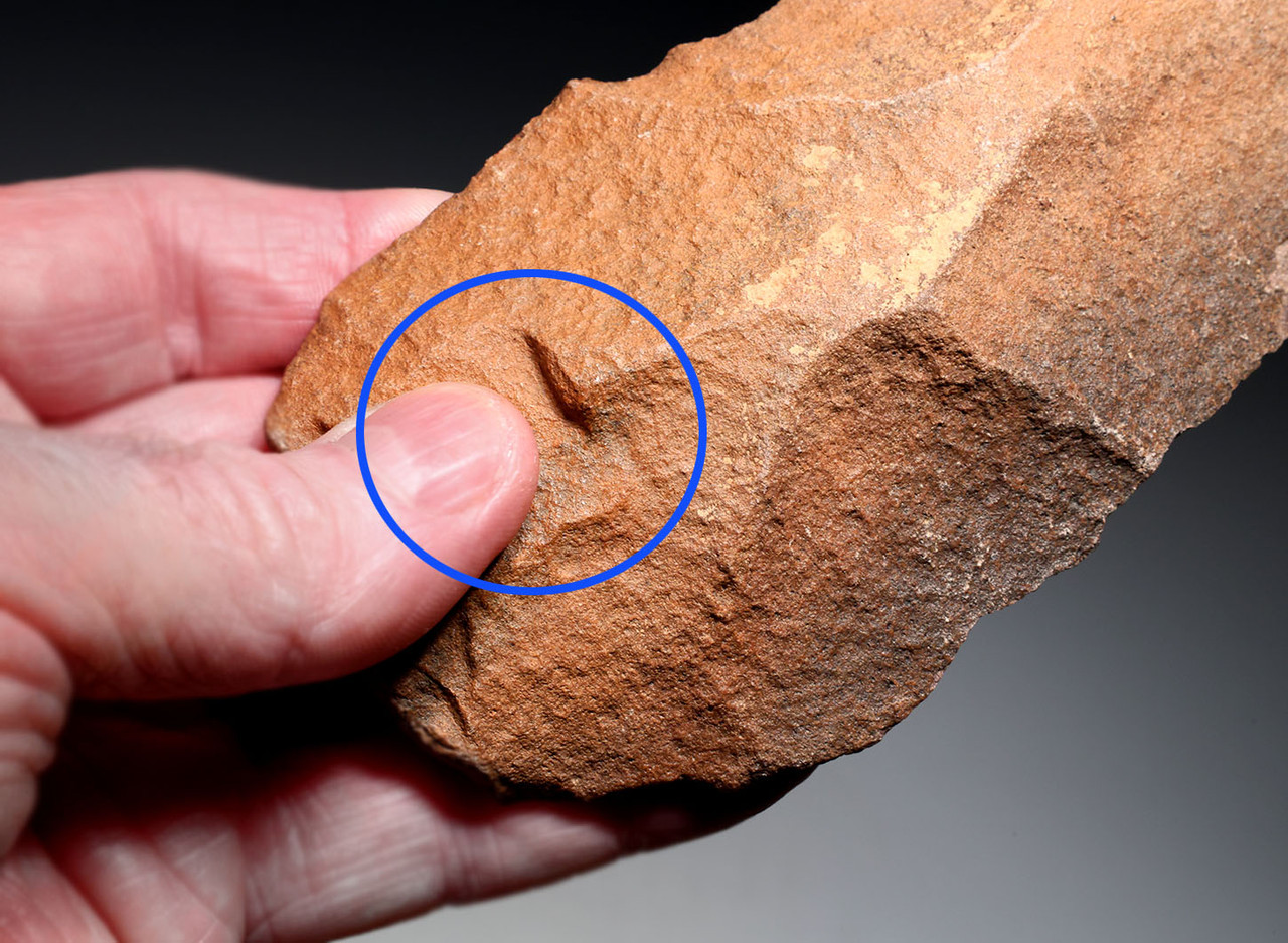 OLDEST PREHISTORIC STONE AGE KNIFE ACHEULEAN LOWER PALEOLITHIC BLADE MADE BY HOMO ERGASTER (ERECTUS) FROM AFRICA  *ACH494