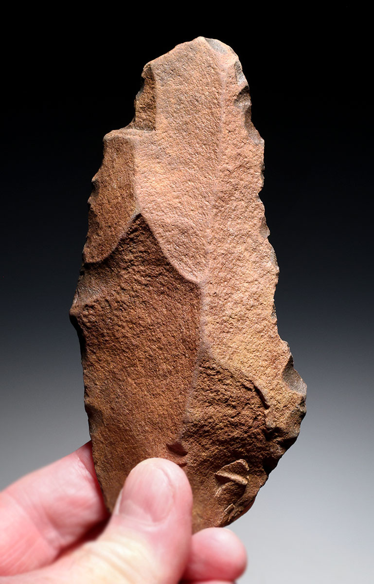 OLDEST PREHISTORIC STONE AGE KNIFE ACHEULEAN LOWER PALEOLITHIC BLADE MADE BY HOMO ERGASTER (ERECTUS) FROM AFRICA  *ACH495