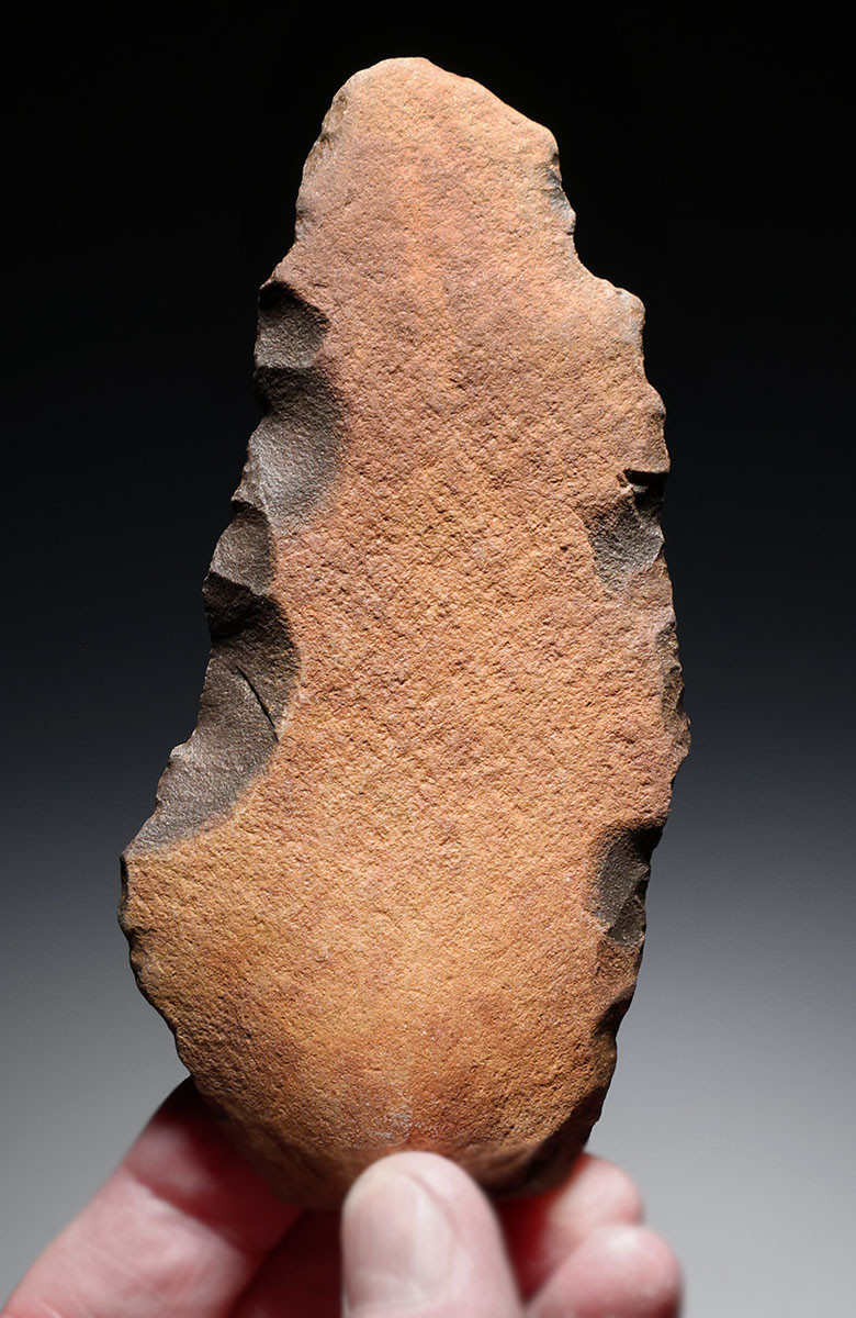 OLDEST PREHISTORIC STONE AGE KNIFE ACHEULEAN LOWER PALEOLITHIC BLADE MADE BY HOMO ERGASTER (ERECTUS) FROM AFRICA  *ACH495