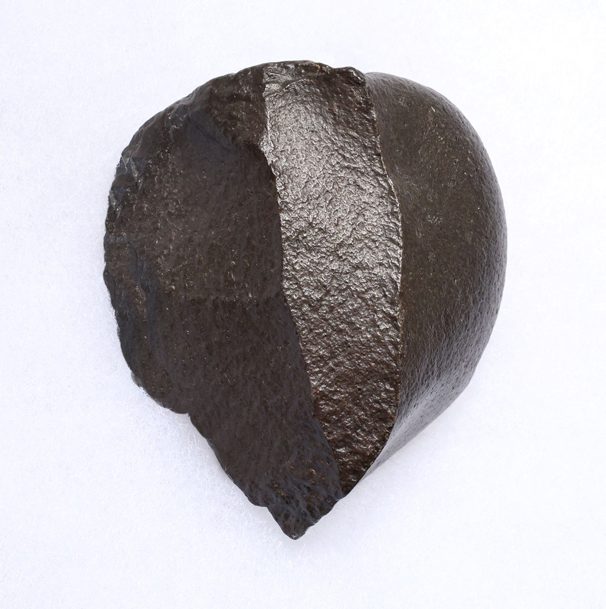 MUSEUM-CLASS HOMO ERGASTER MODE 1 OLDOWAN PEBBLE CHOPPER AXE WITH INTACT POINTED TIP FROM PREHISTORIC AFRICA - OLDEST HUMAN TOOL  *PB228