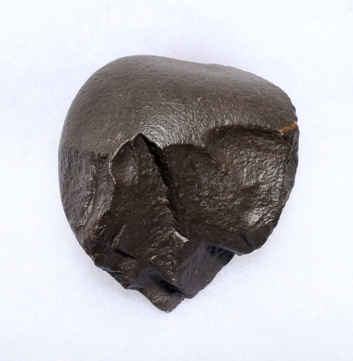 MUSEUM-CLASS HOMO ERGASTER MODE 1 OLDOWAN PEBBLE CHOPPER AXE WITH INTACT POINTED TIP FROM PREHISTORIC AFRICA - OLDEST HUMAN TOOL  *PB228