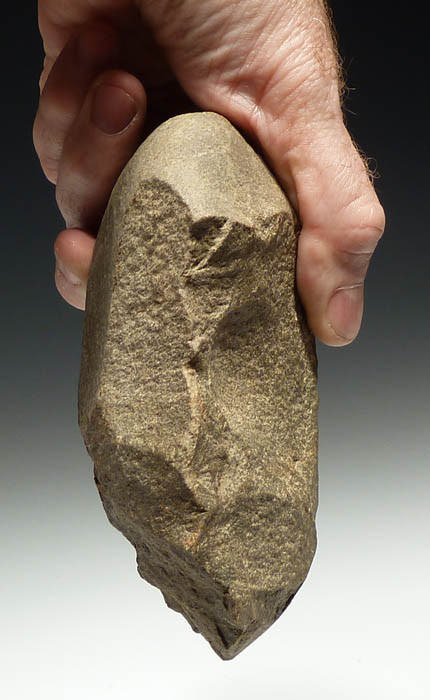 LARGE ROBUST HOMO HEIDELBERGENSIS EUROPEAN LOWER PALEOLITHIC ACHEULEAN HANDAXE FROM HAUTE GARONNE FRANCE  *PB075