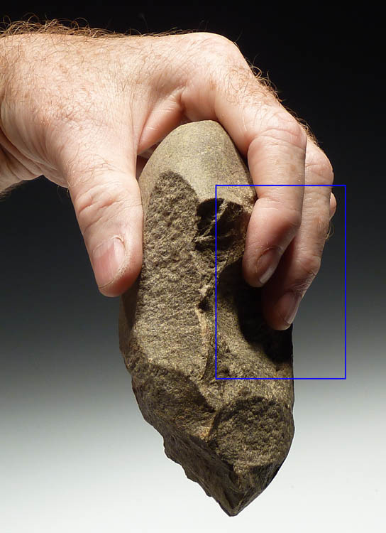 LARGE ROBUST HOMO HEIDELBERGENSIS EUROPEAN LOWER PALEOLITHIC ACHEULEAN HANDAXE FROM HAUTE GARONNE FRANCE  *PB075