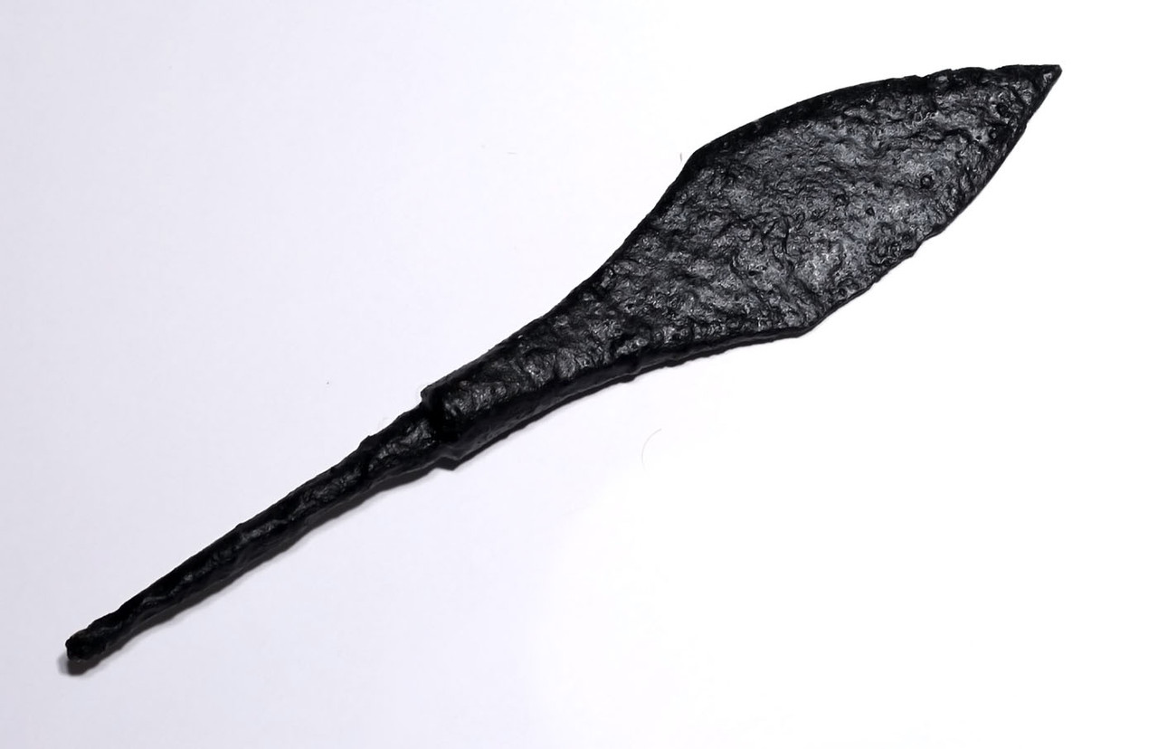 LARGE ANCIENT ROMAN BYZANTINE LINE ARCHER IRON ARROWHEAD  *R354