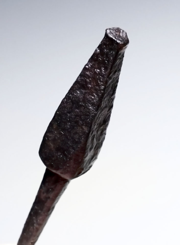 MONGOL EMPIRE ARMOR-PIERCING IRON ARROWHEAD FROM THE EUROPEAN INVASION WITH EVIDENCE OF USE  *R351