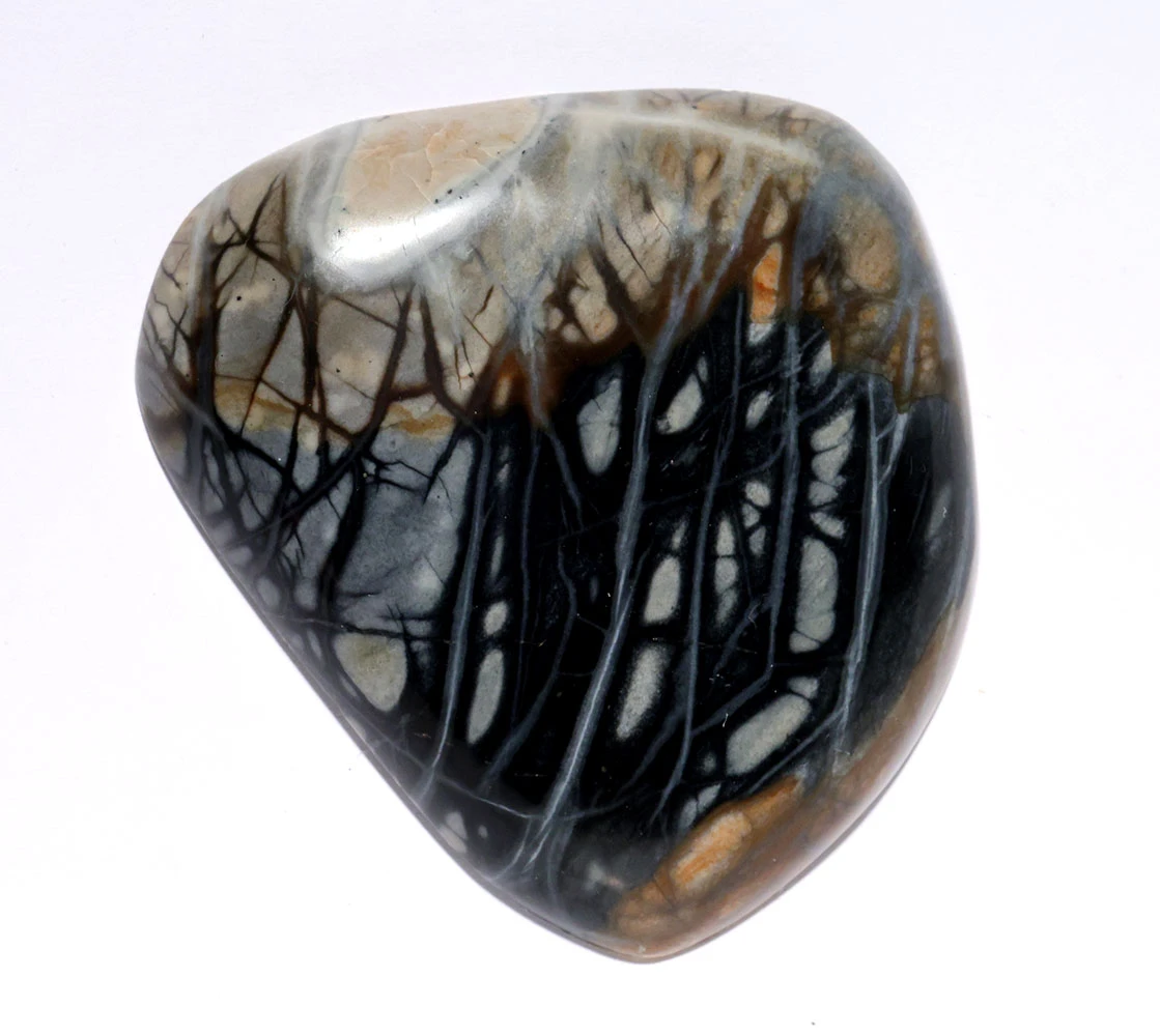 LARGE PICASSO MARBLE (JASPER) CABOCHON GEMSTONE  *G8