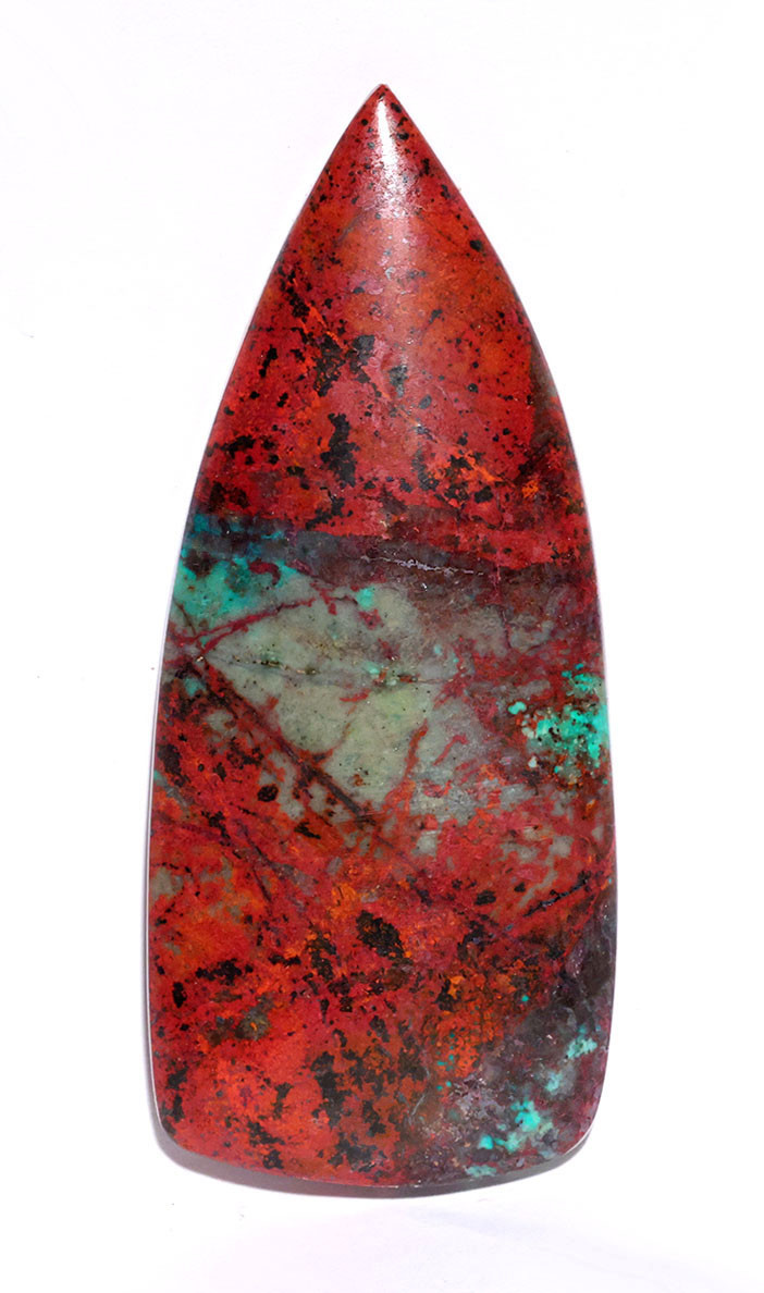 LARGE SONORA SUNRISE CHRYSOCOLLA CUPRITE CABOCHON GEMSTONE  *G61