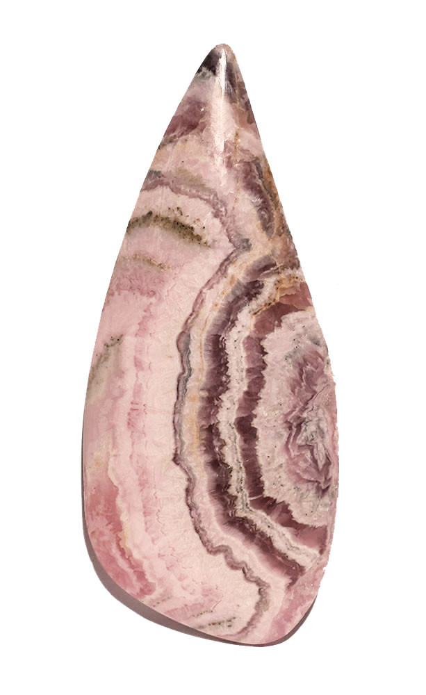 LARGE BULLSEYE PATTERNED RHODOCHROSITE CABOCHON GEMSTONE  *G25