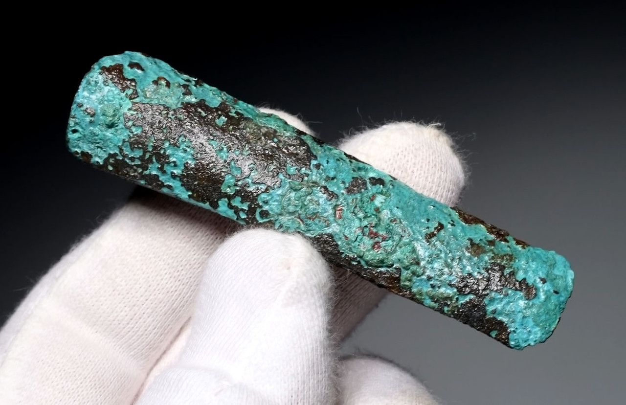 ANCIENT LAC VIET WOODCARVER BRONZE SOCKETED GOUGE CHISEL FROM THE SOUTHEAST ASIA DONG SON CULTURE  *SEA52
