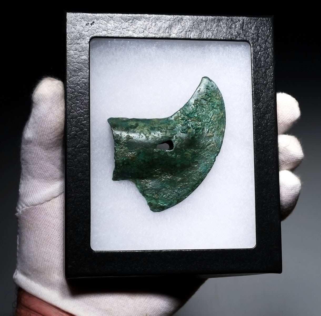 CHOICE ANCIENT LAC VIET BRONZE WAR AXE FROM THE SOUTHEAST ASIA DONG SON CULTURE  *SEA54