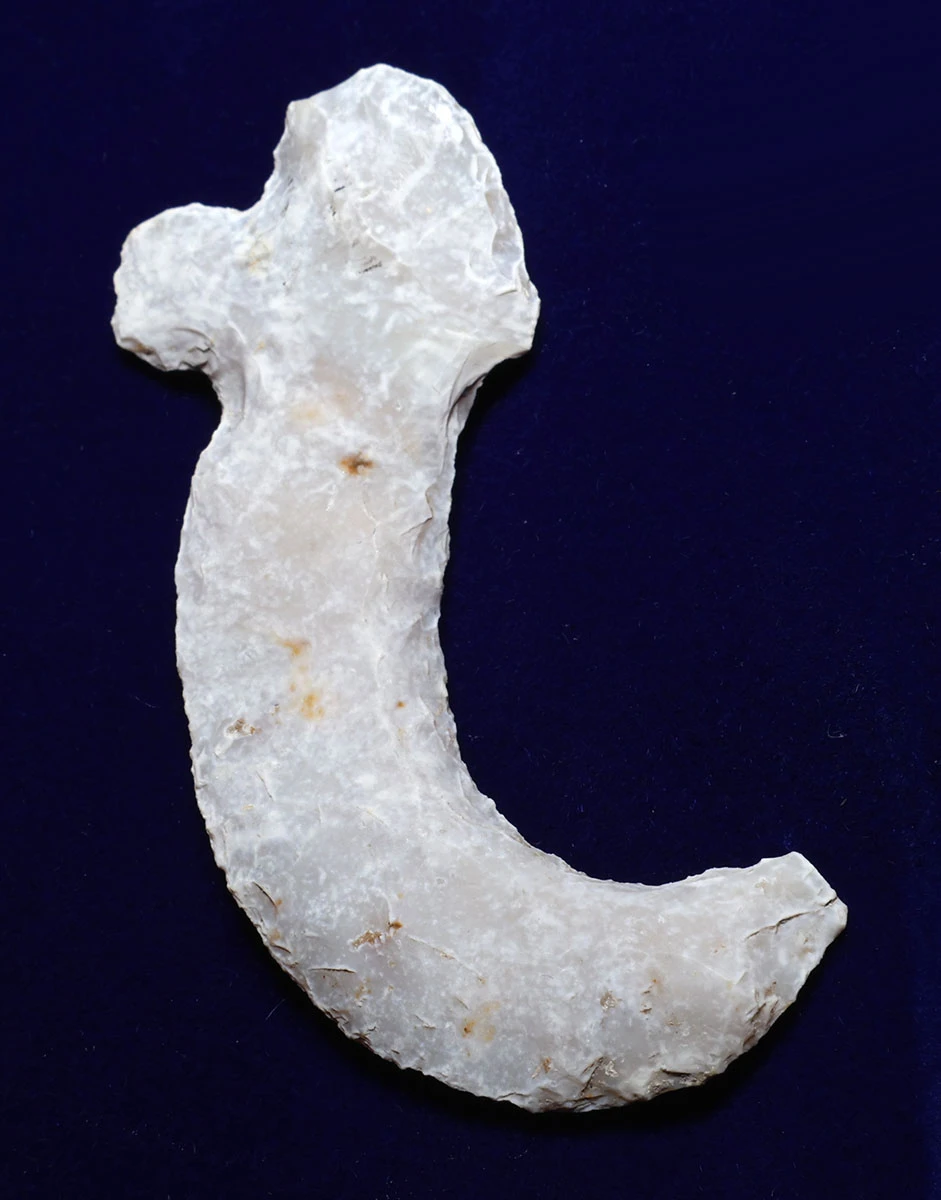EXTREMELY RARE MAYAN PRE-COLUMBIAN FLAKED STONE PHALLUS EFFIGY ECCENTRIC   *PC714