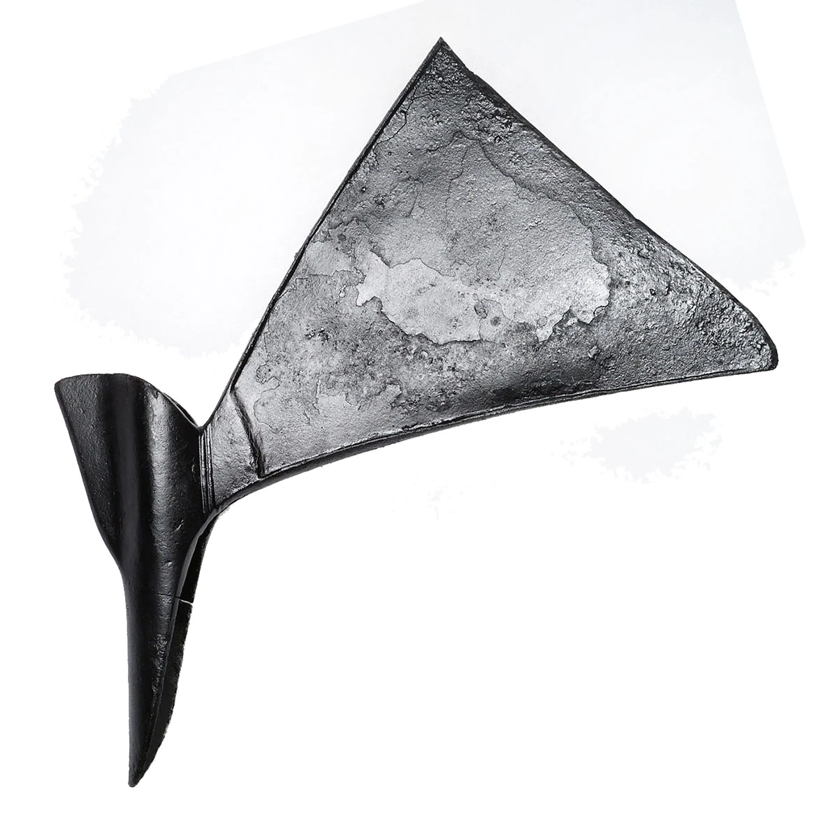 LARGE RARE KHOND STEEL FIGHTING WAR AXE FROM THE CHOTA NAGPUR PLATEAU OF INDIA WITH EVIDENCE OF BATTLE USE *R364