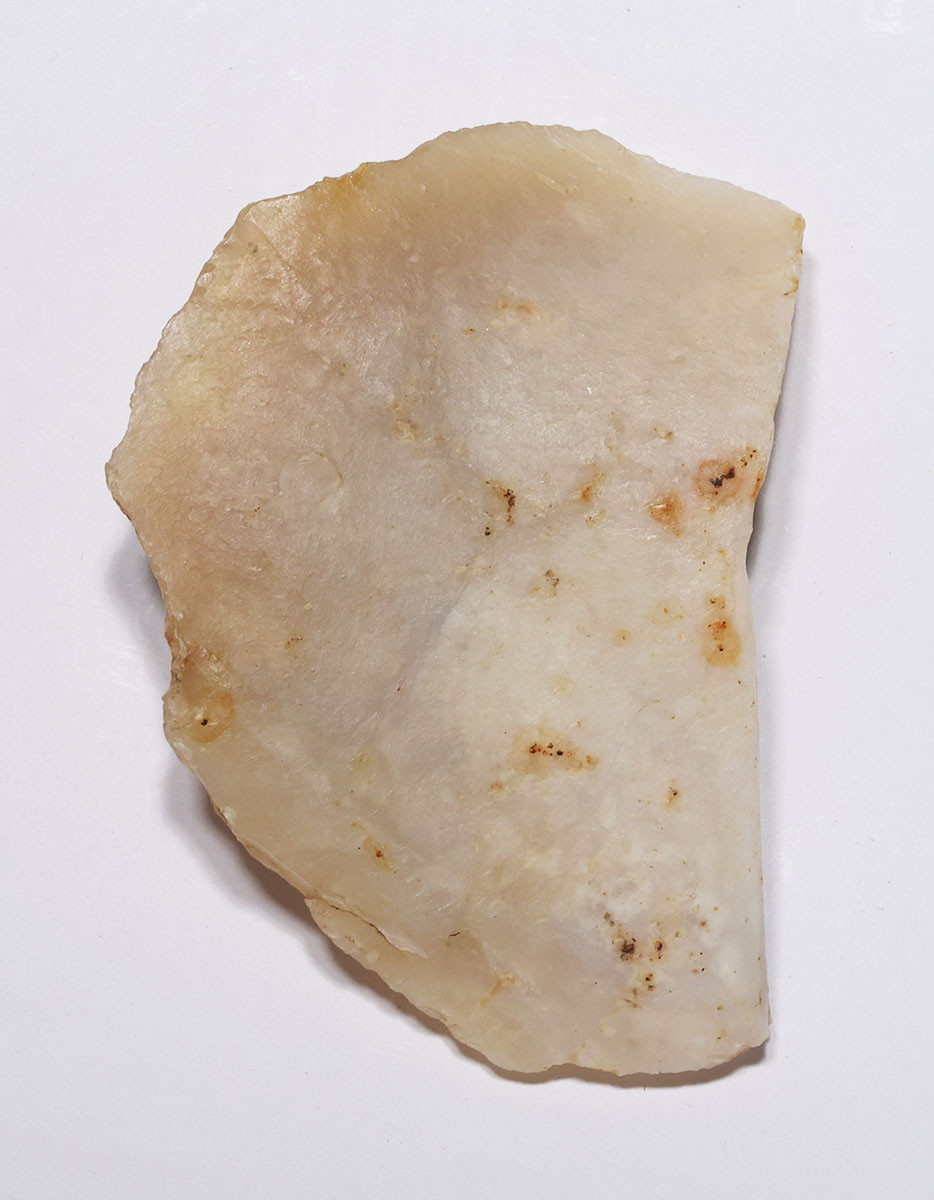 BEAUTIFUL NEANDERTHAL MOUSTERIAN CHALCEDONY SIDE SCRAPER FLAKE PRESTIGE TOOL FROM LE GRAND PRESSIGNY FRANCE  *M564