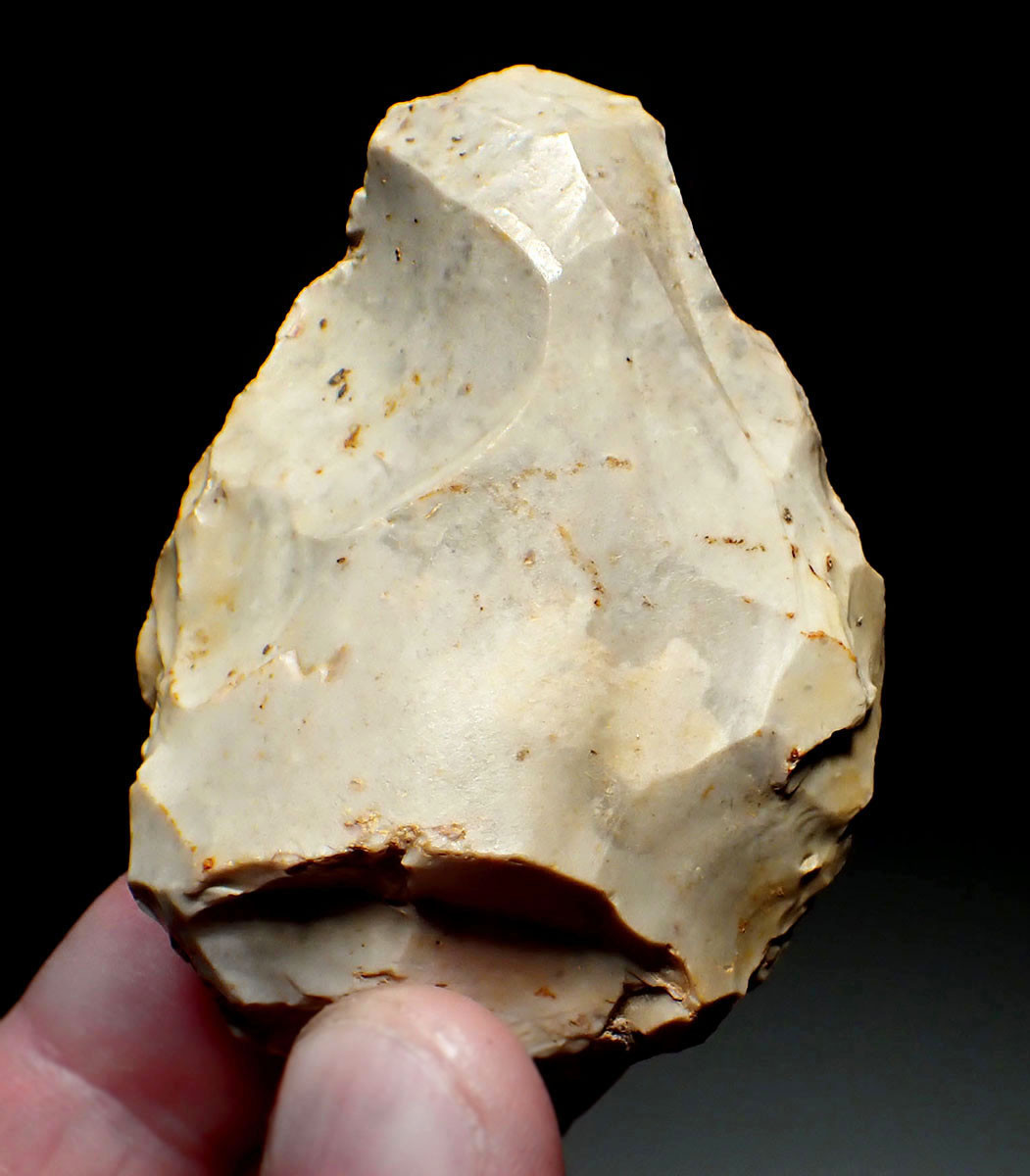 EXCEPTIONAL NEANDERTHAL MOUSTERIAN FLINT BIFACE HAND AXE FROM NORMANDY FRANCE  *M523