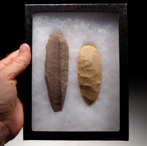 TWO TENERIAN AFRICAN NEOLITHIC FLAKED BLADES FROM THE PEOPLE OF THE GREEN SAHARA *CAP192