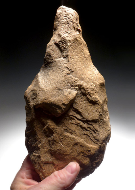 ENORMOUS HOMO ERECTUS (ERGASTER) PRESTIGE ACHEULEAN HAND AXE FROM STONE AGE AFRICA  *ACH447