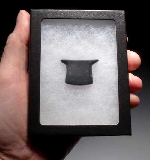 UNUSUAL LARGE PRE-COLUMBIAN AZTEC HARDSTONE LIP PLUG LABRET WITH THE FINEST WORKMANSHIP  *PC475