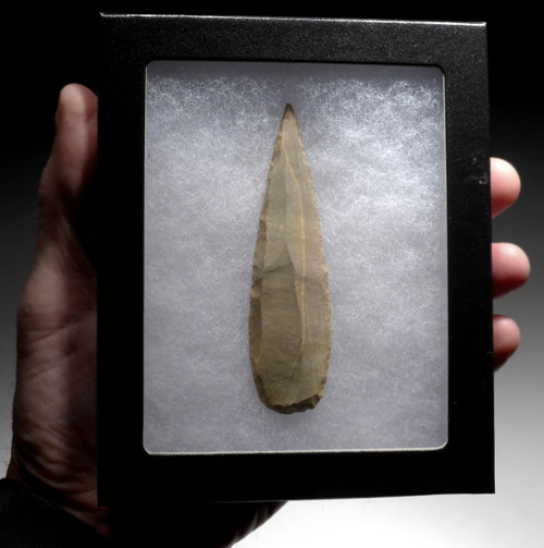 LARGE UNIFACIAL WEST AFRICAN NEOLITHIC CHERT SPEARHEAD  *CAP407