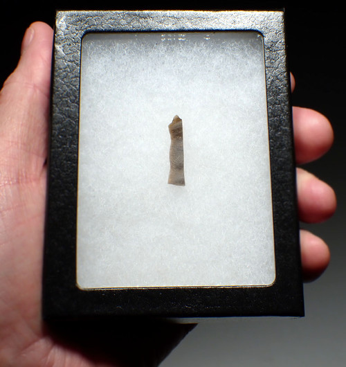 CRO-MAGNON FLINT MICROLITH FLAKE BLADE TOOL FROM FAMOUS PREHISTORIC ART CAVE GROTTE DES HARPONS IN FRANCE  *UP064 CRO-MAGNON FLINT MICROLITH FLAKE BLADE TOOL FROM FAMOUS PREHISTORIC ART CAVE GROTTE DES HARPONS IN FRANCE  *UP064