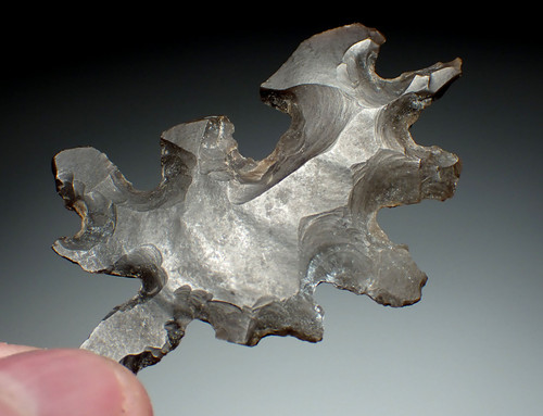 INTRICATE MAYAN OBSIDIAN FLAKED ABSTRACT ECCENTRIC EFFIGY  *PC603
