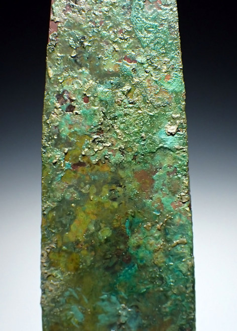 ANCIENT LURISTAN BRONZE DAGGER KNIFE WITH COLORFUL PATINA *LUR413