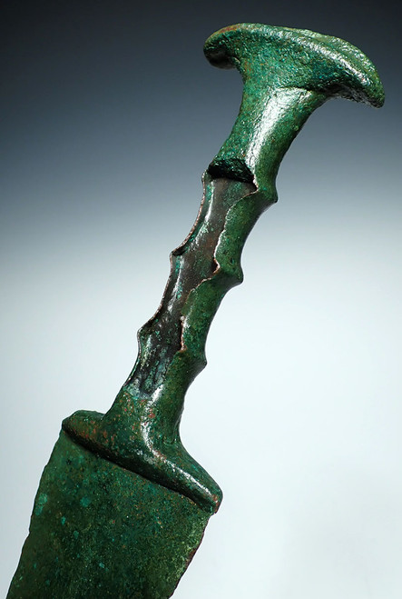 MUSEUM-CLASS ANCIENT LURISTAN BRONZE PRESTIGE DAGGER KNIFE FROM A NOBLE WARRIOR OF THE NEAR EAST  *LUR427
