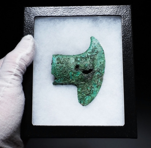 ANCIENT LAC VIET BRONZE WAR AXE FROM THE SOUTHEAST ASIA DONG SON CULTURE  *SEA44